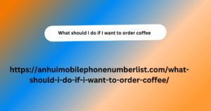 What should I do if I want to order coffee