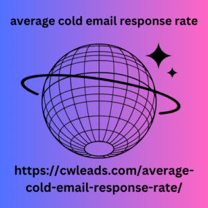 average cold email response rate