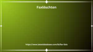 Faxlëschten