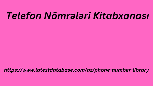 Telefon Nömrələri Kitabxanası