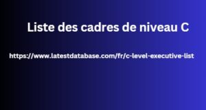 Liste des cadres de niveau C 