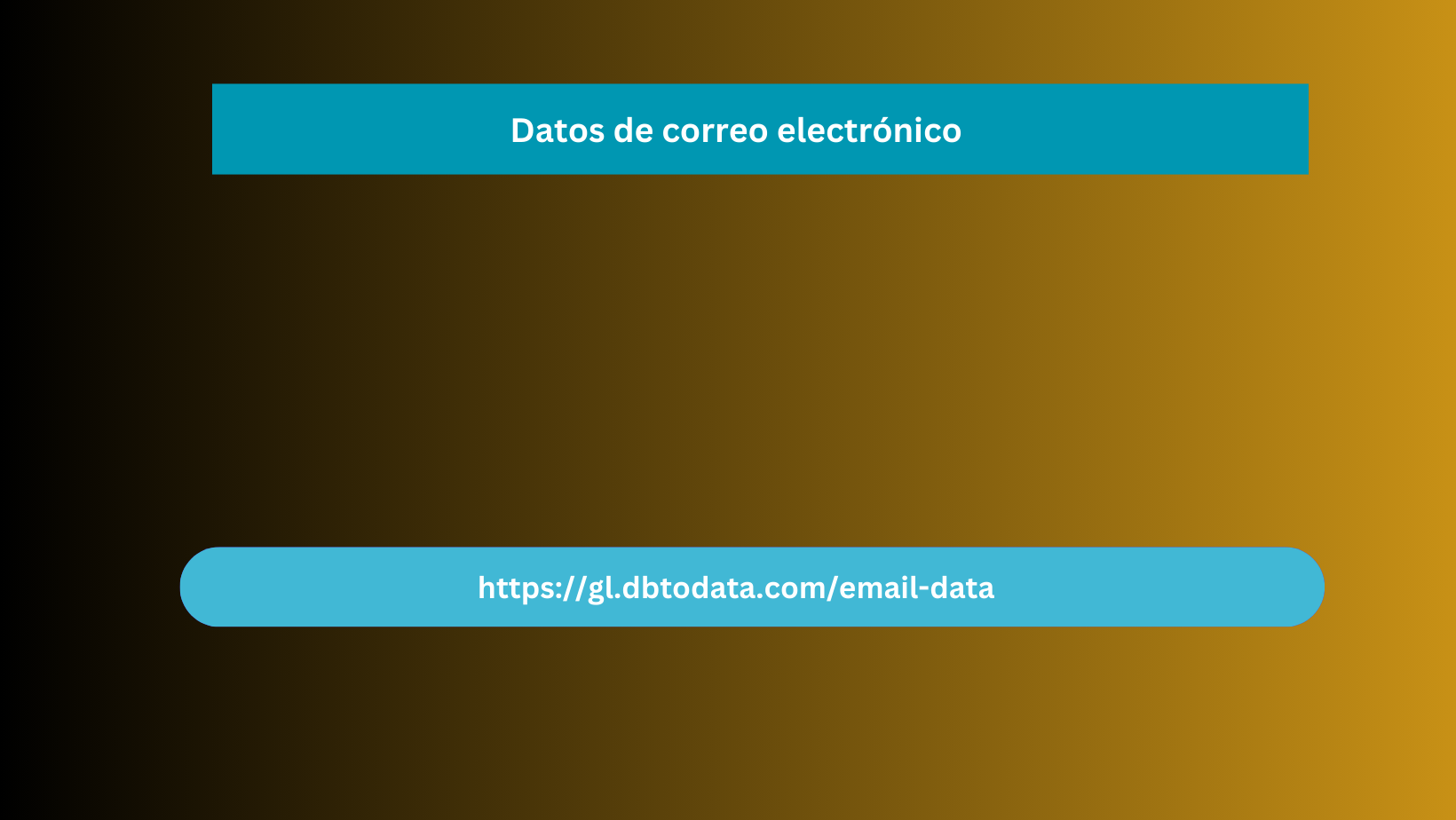 Datos de correo electrónico