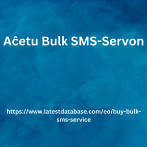 Aĉetu Bulk SMS-Servon