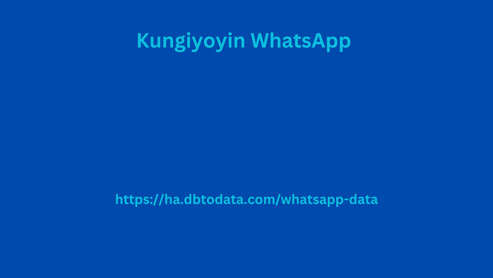 Kungiyoyin WhatsApp