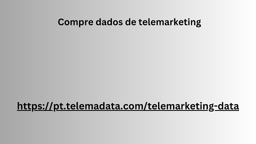 Compre dados de telemarketing