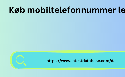 Køb mobiltelefonnummer lead