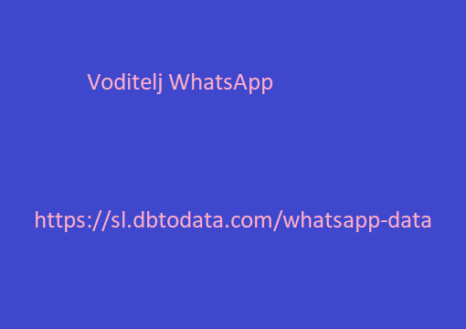 Voditelj WhatsApp