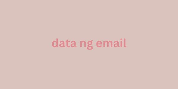 data ng email