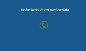 netherlands phone number data