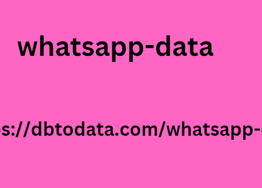 WhatsApp Mobile Number data